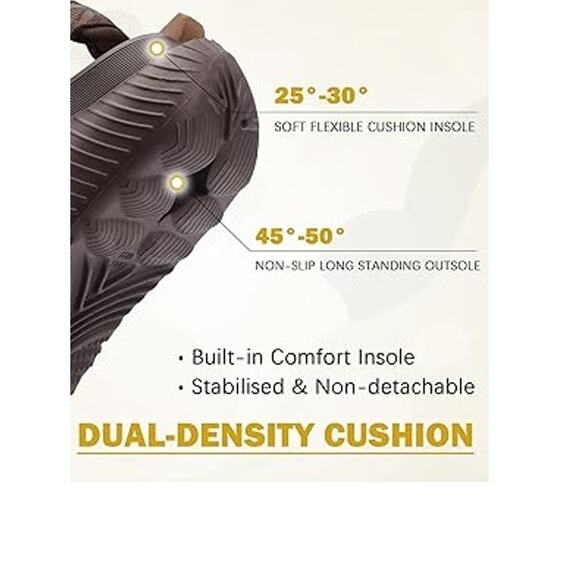 Coface Mens 7 Brown Slide On Orthopedic Clog Sandle Mule Plantar Fasciitis Shoes - Picture 4 of 10